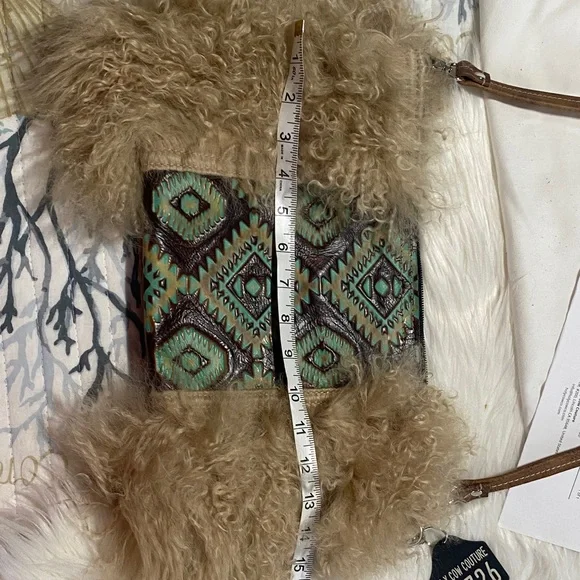 Holy Cow Couture Fur and Patterned Bag-Wild One